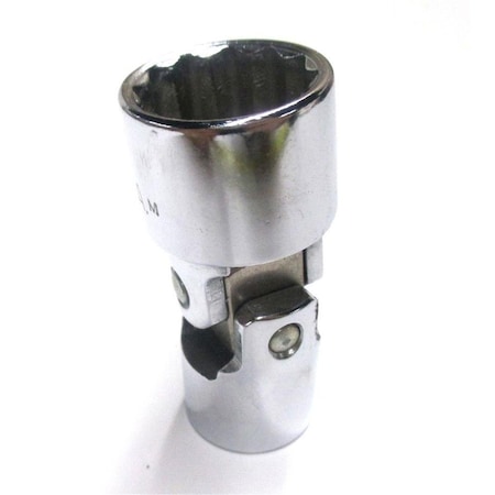 Home Improvement 0.5 in. Drive, 0.87 in. 12 Point Chrome Universal Socket HO1101469